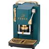 Faber Coffee Pro Mini Deluxe - Macchina Caffé a Cialde Espresso colore British Green Ottone - PROMINIGREENBASOTT