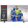 TCL Smart TV 43 Pollici 4K Ultra HD Display QLED Sistema Google TV Dolby Vision e Atmos Classe F colore Titanio - 43C69B
