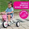 CHICCO Triciclo Bambini U-GO 2in1, Triciclo Bimba e Bimbo con Maniglione ad Altezza Regolabile, Cinture di Sicurezza e Cestello Portaoggetti, Max 20 kg - Giochi per Bambini 18 Mesi - 5 Anni