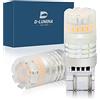 D-Lumina 2 Pezzi Lampada Led T20 7443 W21/5W 7440 12V, Arancione Ambra,Canbus No Errore No Polarità, Impermeabile IP67, Illuminazione 360°