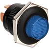 Lampa Interruttore Pulsante 12/24V con LED Blu