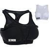 Rewon Gear Reggiseni Sportivi Donna, Karate Kickboxing Taekwondo Scherma Protezione, Comfort Push-Up per Palestra Fitness Jogging Yoga S-XL