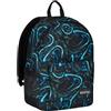 Seven Zaino Monoscomparto IschoolPack, Blu e Nero, Con Pawer Bank integrato e Usb Plug, Tasca Porta Borraccia, Zaino Scuola e Viaggio, Bambini e Ragazzi.