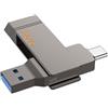 HOCO PEN DRIVE UD15 CHIAVETTA USB + USB-C USB 3.2 64GB GREY - MEMORY OTG PER PC E SMARTPHONE