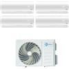 Diloc - Climatizzatore Inverter Diloc Over quadri split 9000+9000+9000+12000 Btu FREEDOM480 R 32 A++ Wi-fi Opzionale
