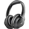NGS Artica Shake - Cuffie wireless, cuffie compatibili Bluetooth, archetto regolabile, cuffie girevoli, tecnologia di riduzione del rumore ANC, microfono integrato, nero