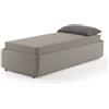 Nuvola Divano letto estraibile basso ecopelle / stella 05 / con rete estraibile
