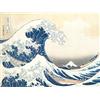 Wee Blue Coo Hokusai Great Wave off Kanagawa Wall Art Print grande Parete