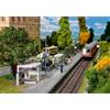 FALLER 120240 - Modellismo Ferroviario, Set pensilina Completo di Accessori