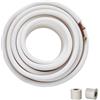 VEVOR 50FT Mini Split Line Set, tubi in rame diametro esterno 1/4" e 3/8" e isolamento a triplo strato, per aria condizionata, refrigerante o pompa HVAC con strisce di avvolgimento
