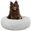 lionto Letto per Cani Rotondo Cuscino Gatti Letto Donut, (S) 40 cm Ø Grigio Chiaro