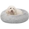 lionto Letto per Cani Rotondo Cuscino Gatti Letto Donut, (M) 50 cm Ø Grigio Chiaro