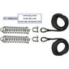 OSCULATI KIT ORMEGGIO PER BARCHE FINO A 9 METRI - MOLLE INOX + CIME NERE + GRILLI INOX