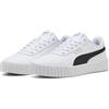 PUMA Carina 3.0, Scarpe da Ginnastica Donna, White Black Gold, 42 EU