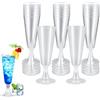 YZDZSW Bicchieri da champagne in plastica, 20 pezzi, trasparenti, flute da champagne, 150 ml, riutilizzabili, per eventi speciali e cocktail party
