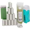 Epilwax Kit Ceretta Completo per Depilazione con Cera - Include 12 Cartucce Roll-on in cera aloe vera, Scaldacartucce, 100 strisce e olio cerante