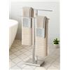 KES Porta Asciugamani da Terra Doppio Portasciugamani Bagno Acciaio Inossidabile 18/8 Porta Asciugamano Porta Salviette Spazzolato, BTH231-2