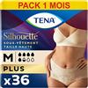 Tena silhouette Culottes di incontinenza da donna per le perdite urinarie modérées pacchetto di 36 taglia media