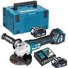 Makita DGA513ZJ Smerigliatrice Angolare 18V LXT 125/115mm BRUSHLESS 2x3Ah MAKPAC