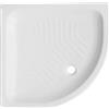 Dianhydro Piatto doccia angolare in ceramica 90x90x12cm