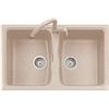 Plados Lavello Cucina Incasso Pietra 2V 79 Cm Fragranite Avena Spazio 79 Sp0792