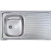 C.M. Lavello Cucina 1 Vasca con Gocciolatoio SX Inox 86 x 50 cm - 011553.D1.01.2016