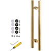 YXXDP Fienile Maniglia Porta/ Maniglie Porte Oro Maniglione Per Porta D'ingresso Grande, Moderna Maniglia Per Cancello A Doppia Faccia Per Porta Scorrevole In Vetro Per Doccia E Porta A Filo, Con Raccordi