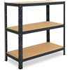 shelfplaza® 90x80x45cm HOME Scaffale metallo per carichi pesanti antracite con 3 ripiani con 175kg capacità di carico/Scaffali in metallo per garage come scaffali per ripostiglio o officina