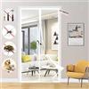 KSITH Zanzariera Magnetica Per Porta, Anti Insetti Traspirante Chiusura Automatica con Calamita Tenda Porta, Facile Montaggio, per Soggiorno Patio Balcone- White|| 120x240cm(47x94inch)