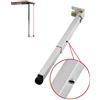 X1NGFU Gambe per Mobili In Acciaio Inossidabile,Piedini da Tavolo per Pieghevoli Telescopica,Piedini Regolabili per Bancone Bar,Piedi Armadio In Metallo,Base Protettiva Regolabile,con Viti(100cm/39.4in)