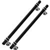 zhijiaqian456 2 Pezzi Maniglie Cucina Maniglie per Mobili Acciaio Inox Maniglie Cassetti Nero Con Argento Maniglia Armadio Cameretta Maniglie per Mobili Moderni Maniglie Mobile per Bagno Argento (320mm)
