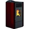 EVA CALOR - Stufa a Pellet Lory Potenza Termica 9 kW Colore Rosso