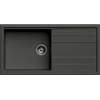 Generic Focus lavello cucina Orlando grigio scuro ardesia 1 vasca con gocciolatoio 100 x 51 cm Made in Italy