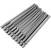 Hilitand Confezione 10 Pezzi 1/4 Set Di Punte Per Cacciavite BST, Inserti Esagonali Lunghi, Acciaio Legato, Serie Utensili Lunghezza 100 mm, Fondo, Croce, Testa Esagonale