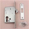 TopHomer Serratura da infilare per porta scorrevole, 30 mm, maniglia invisibile, colore argento