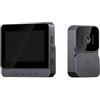 babominimer Videocamera per campanello senza fili, con monitor, schermo da 4,3 pollici, videocitofono wireless per videocitofono