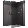 BERNSTEIN Parete doccia Walk In EX101 Vetro temprato fumé - 10mm - larghezza selezionabile, Larghezze disponibili:1600mm