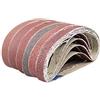 MJIKOO 10pcs nastro abrasivo abrasivo carta abrasiva multi-grana 330x10mm nastro levigatore per smerigliatrice angolare levigatrice a nastro macchina utensile abrasivo, 330x10mm, grana 600