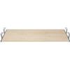 FIX & EASY FIX&EASY Guide scorrevoli con ripiano 800X300mm cassetto dekoro maple acero binario scorrevole con blocco zincato 300mm estraibili supporto per tastiera mouse e laptop sotto scrivania tavolo pc