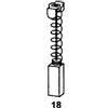 asein Spazzole di Carbone Asein 0619 per Rupes Utensili Elettrici - 6x9x20mm - 0,24x0,35x0,79'' - Sostituisce le parti originali 4740