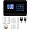 FP-TECH ANTIFURTO ALLARME CASA TOUCH SCREEN WIFI + COMBINATORE GSM E GESTIONE DA APP (Kit WiFi + GSM FP-M2WBX - M)