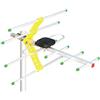 Benkeg Antenna Tv Digitale per Hdtv Dvbt / Dvbt2 Antenna Tv Esterna 470Mhz-860Mhz per Tv Antenna Hdtv Digitale Amplificata