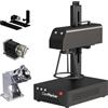 ComMarker Incisore Laser a Fibra, Macchina per Incisione Laser a Fibra Raycus B4 30W con 3 Rotanti, Palmare da Tavolo, Supporto per Taglio Laser LightBurn per Metallo, Acciaio Inossidabile, Gioielli