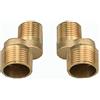 BiaoTeng Adattatore Rubinetto Bagno,Braccio Oscillante Regolabile,Raccordo A Gomito Ottone,Riduzione 3/4 X 1/2 Ottone,Eccentrico Rubinetto Doccia,d'oro A