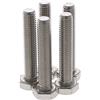 MroMax M10 Bullone esagonale M10-1,5 x 55 mm UNC Bulloni a vite a testa esagonale in acciaio inox 304 completamente filettati, 5 pezzi