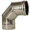 MBM Curva 90 canna fumaria DN 160 tubo acciaio inox 316
