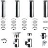 Brico Kit Kit Fumi Diametro 80 Mono Parete in Acciaio Inox, Altezza 4,41m, Kit scarico fumi per Stufa a Pellet e Legna, Caldaie, Camini | Brico Kit