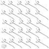 SKYPRO Assortimento di 25 ganci per pannello forato, ganci per pannello forato, accessori per pannelli forati, in metallo, per supermercati, negozi, soggiorno, cucina, casa (lunghezza 100 mm,