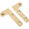 HOMSFOU 2pezzi Cerniera Invisibile Rame Per Porte E Armadi Cerniere Decorative Rotanti Gradi Design Rimovibile Adatta Porte Legno E Alluminio Viti Per Installazione Facile