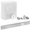 TIMBERTECH® Cremagliera per Cancello Scorrevole - Universale, Dentata, 105 cm, in Acciaio Zincato, con Set di Viti - Accessori per Motore Apricancello, Kit Apriporta, Automazione
